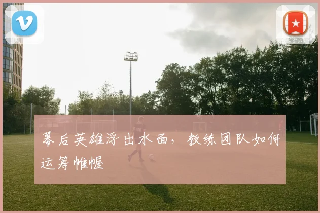 幕后英雄浮出水面,教练团队如何运筹帷幄